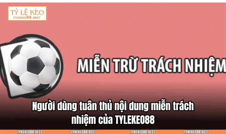 mien tru trach nhiem 3 Người dùng tuân thủ nội dung miễn trách nhiệm của TYLEKEO88.BEST